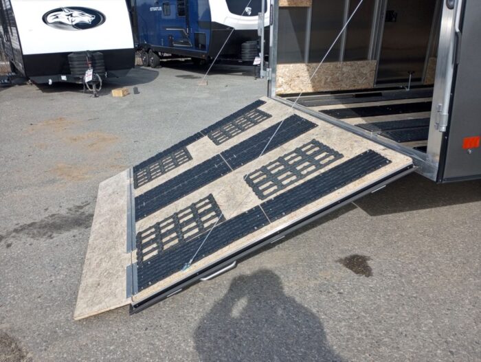 Mission Trailers 101x12 Aluminum 2-Place Crossover w/Mats & Guides, Rear Canopy - Image 11