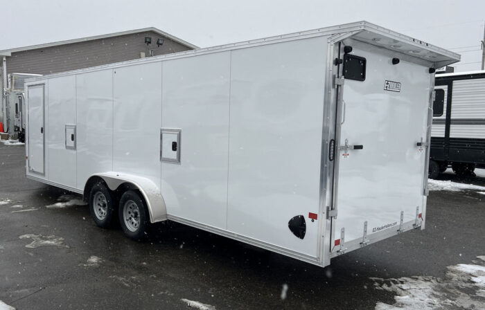 2024 E-Z Hauler 7x24 Aluminum 4-Place Drive In/Out w/Tapered Ramps, Rear Canopy - Image 10
