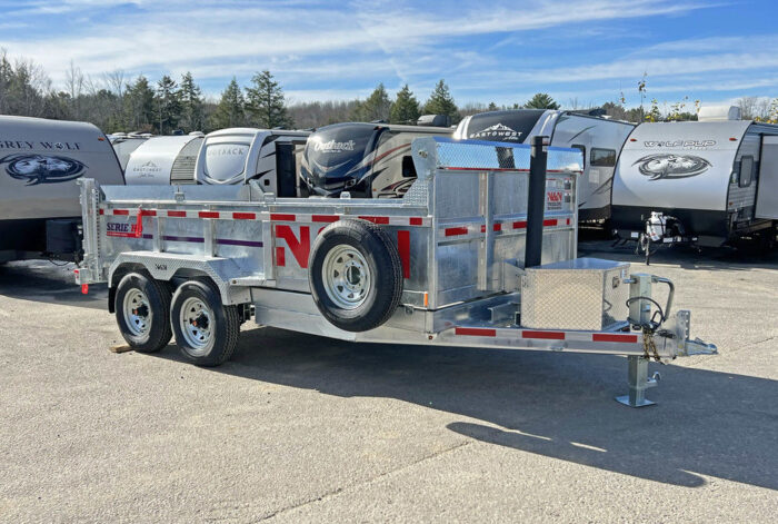 2024 N&N Trailers 7x14 14K Galvanized Hydraulic Dump w/Ramps, 2-Way Spreader Gate, Tarp Kit - Image 16