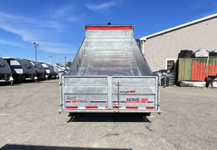 2024 N&N Trailers 7x14 14K Galvanized Hydraulic Dump w/Ramps, 2-Way Spreader Gate, Tarp Kit - Image 10