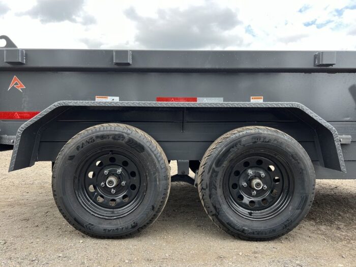2024 RawMaxx 5X10 7K Powder Coated Dump Trailer w/Tarp Kit - Image 22