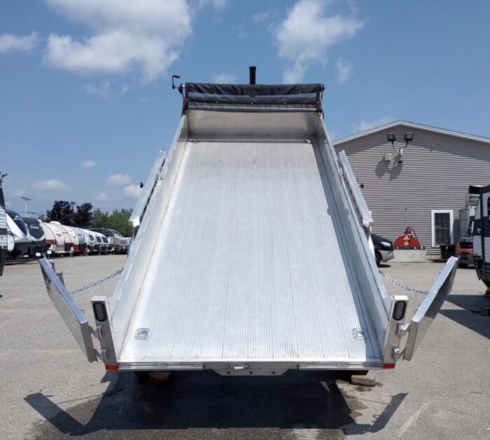 2025 Mission Trailers 7x16 14K Aluminum Hydraulic Dump w/Ramps, HD D-Rings, Barn Doors, Tarp Kit - Image 11
