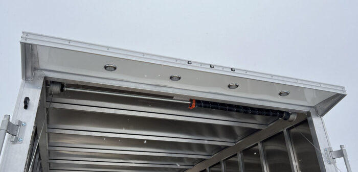 2024 E-Z Hauler 7x24 Aluminum 4-Place Drive In/Out w/Tapered Ramps, Rear Canopy - Image 13