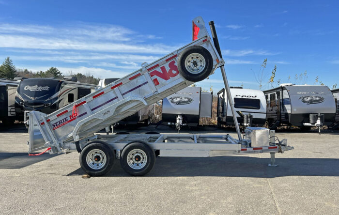 2024 N&N Trailers 7x14 14K Galvanized Hydraulic Dump w/Ramps, 2-Way Spreader Gate, Tarp Kit - Image 15