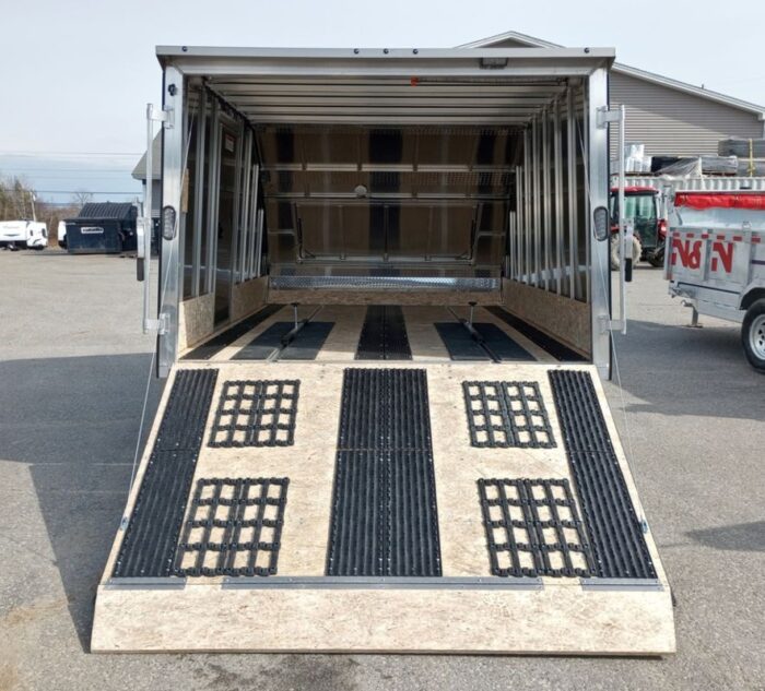 Mission Trailers 101x12 Aluminum 2-Place Crossover w/Mats & Guides, Rear Canopy - Image 3