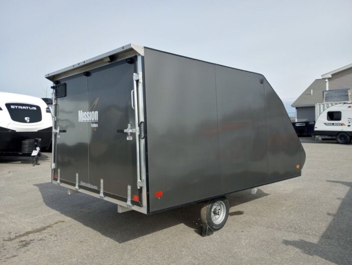 Mission Trailers 101x12 Aluminum 2-Place Crossover w/Mats & Guides, Rear Canopy - Image 8