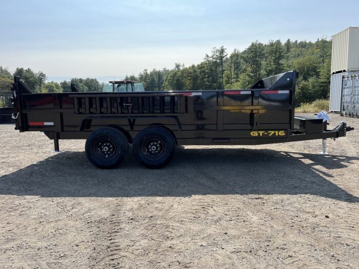 2024 Griffin Trailers 7x16 14K Telescopic Dump Trailer w/Ramps & Spare Tire Mount - Image 5